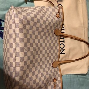 Authentic Louis Vuitton Damier Azur Neverfull bag